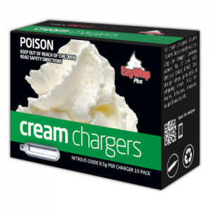Ezywhip Plus Cream Chargers N2O 8.5g 10 Pack (10 Bulbs)