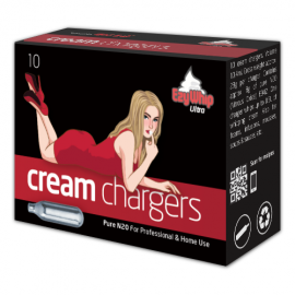 Ezywhip Ultra Cream Chargers N2O 10 Pack x 24 (240 Bulbs)