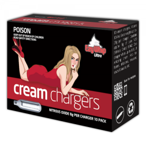 Ezywhip Ultra Cream Chargers N2O 10 Pack (10 Bulbs)