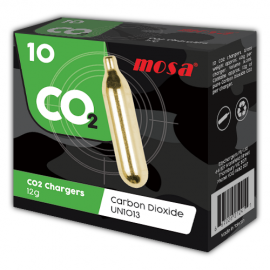Mosa 12g CO2 Chargers Industrial Grade 10 Pack x 10 (100 Bulbs)