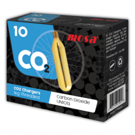 Mosa 16g CO2 Chargers Threaded Industrial Grade 10 Pack x 10 (100 Bulbs)