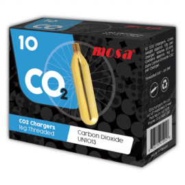 Mosa 16g CO2 Chargers Threaded Industrial Grade 10 Pack (10 Bulbs)