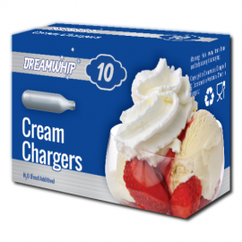 Dreamwhip Cream Chargers N2O 10 Pack x 6 (60 Bulbs) 