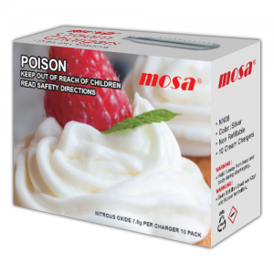 Mosa Cream Chargers N2O 10 Pack (10 Bulbs)